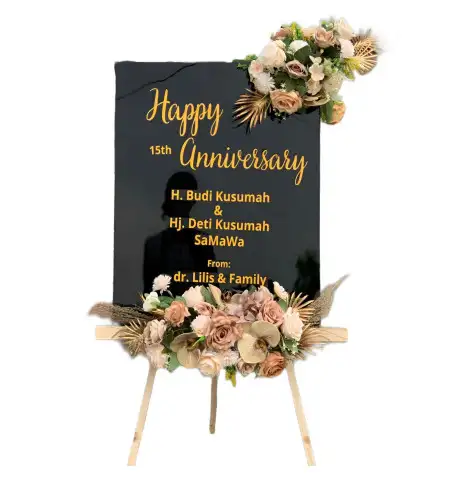 Papan Bunga Akrilik Nglamping
